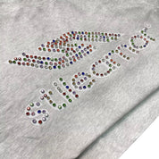 GREY COLORÃTO RHINESTONE TEE