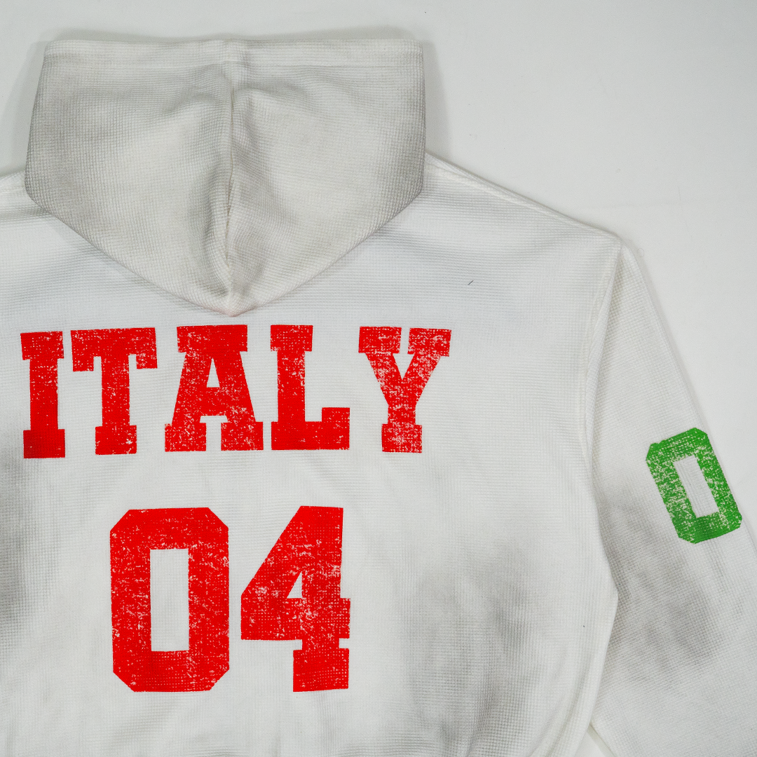 WHITE ITALIANI CALCIO THERMAL ZIP UP