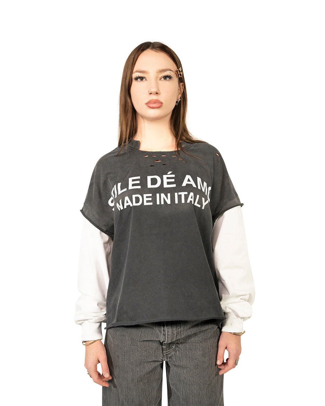 NERO SU BIANCO LONGSLEEVE