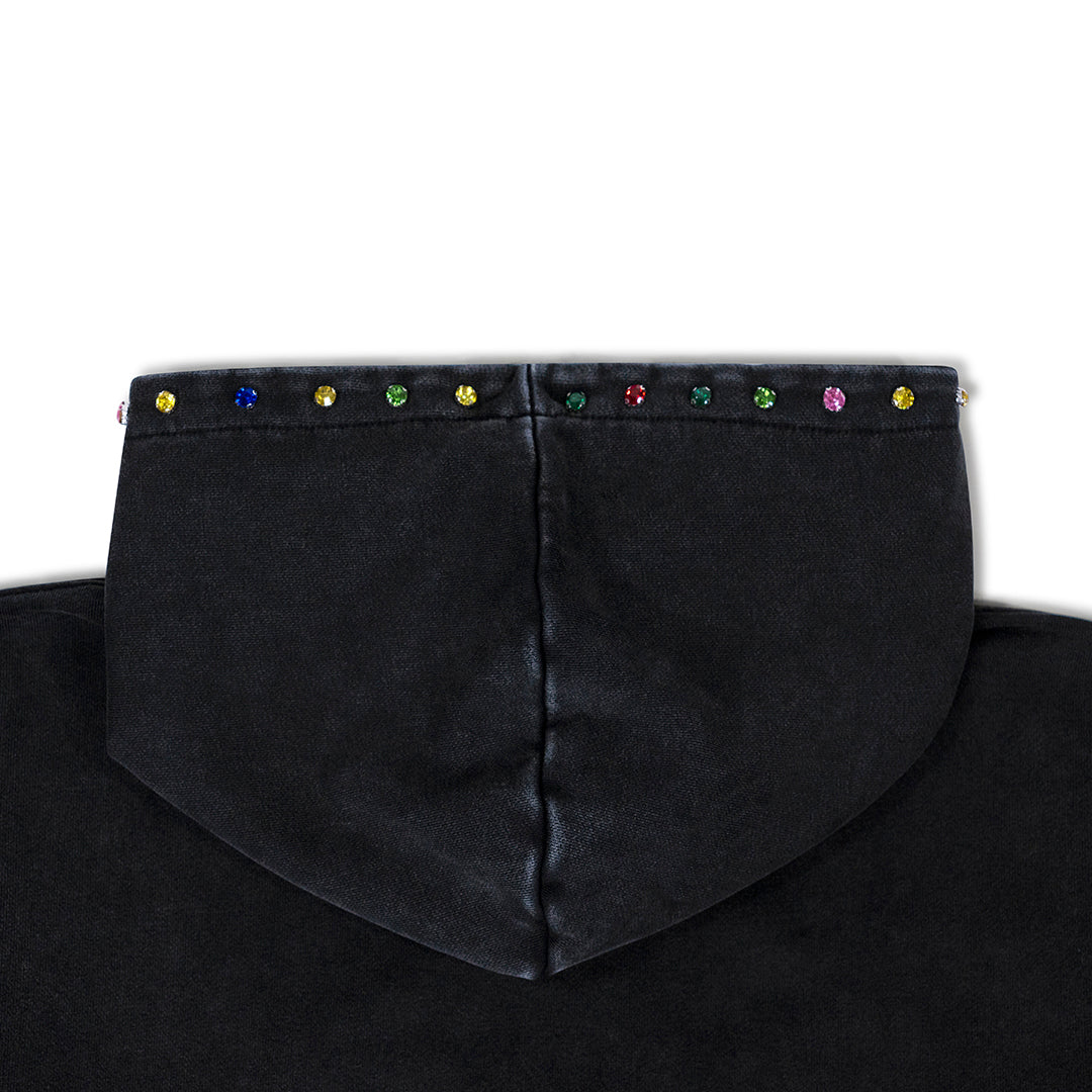 COLORÃTO RHINESTONE HOODIE