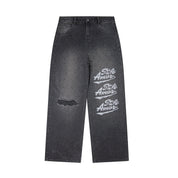BLACK DIAMANTI BAGGY JEANS