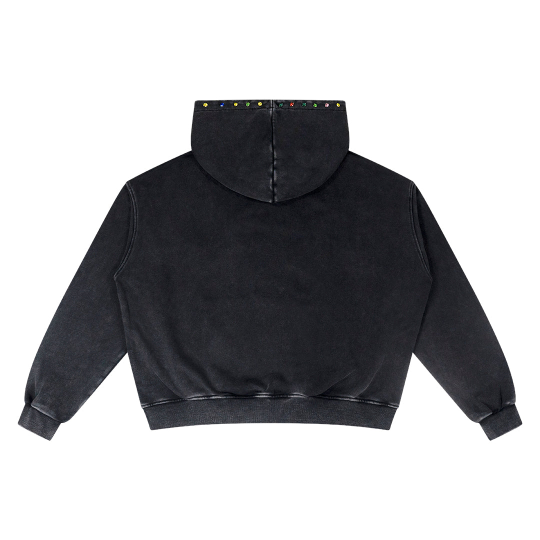 COLORÃTO RHINESTONE HOODIE