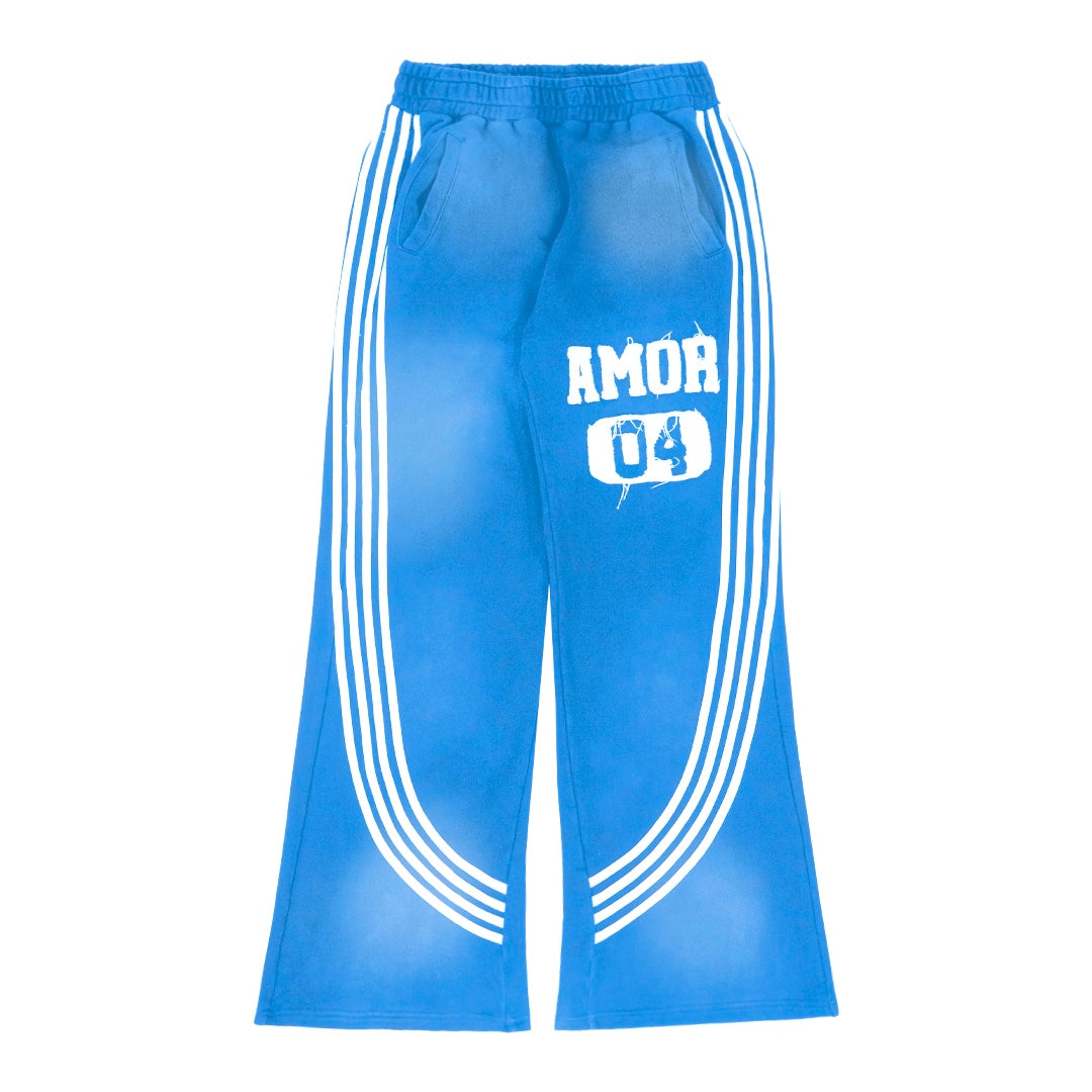 BLUE AMOR TRACK PANTS