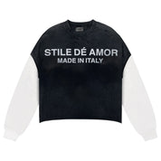 NERO SU BIANCO LONGSLEEVE