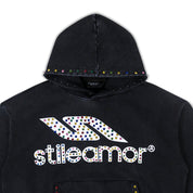 COLORÃTO RHINESTONE HOODIE