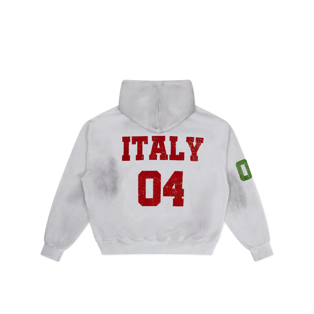 WHITE ITALIANI CALCIO THERMAL ZIP UP