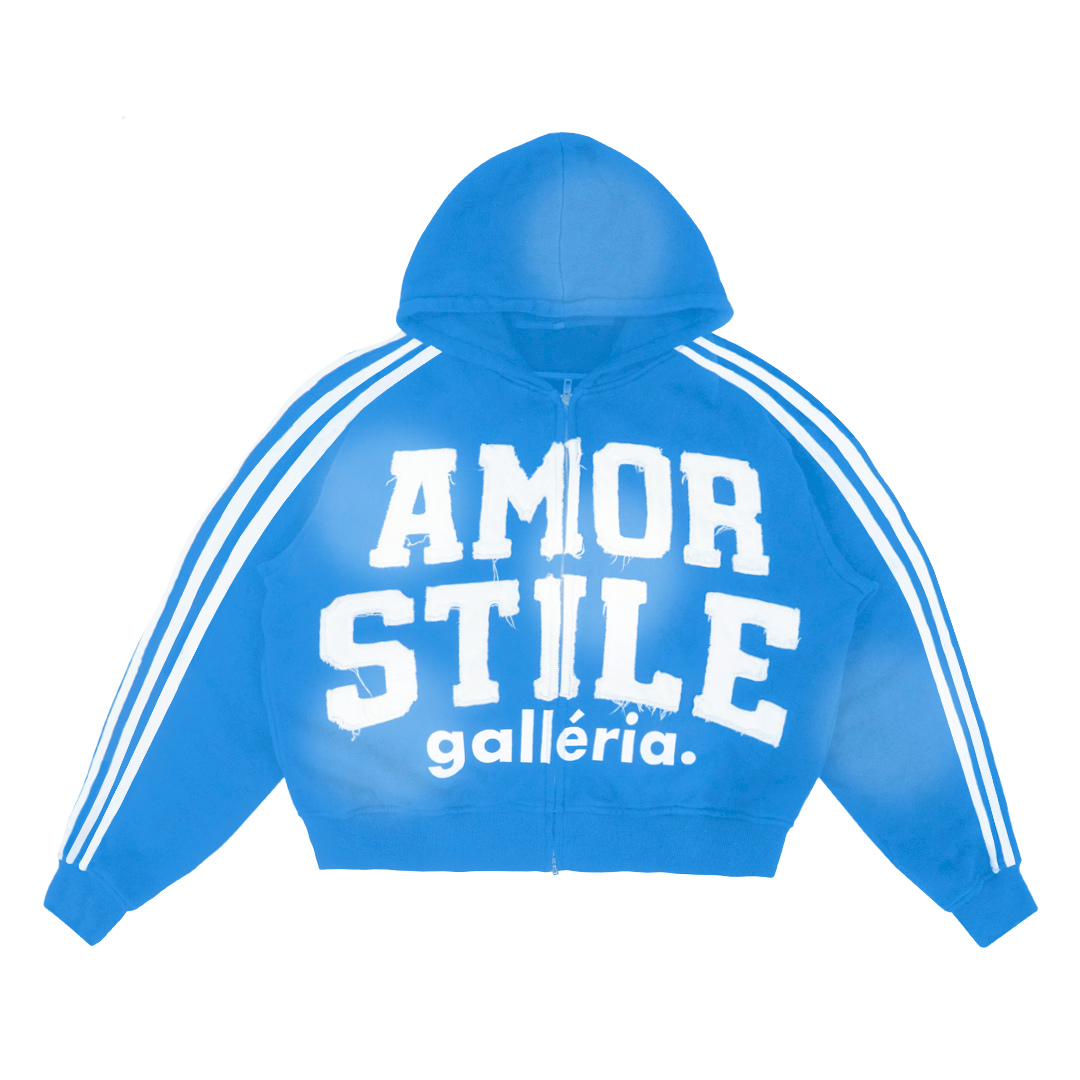 BLUE AMOR TRACK ZIP UP