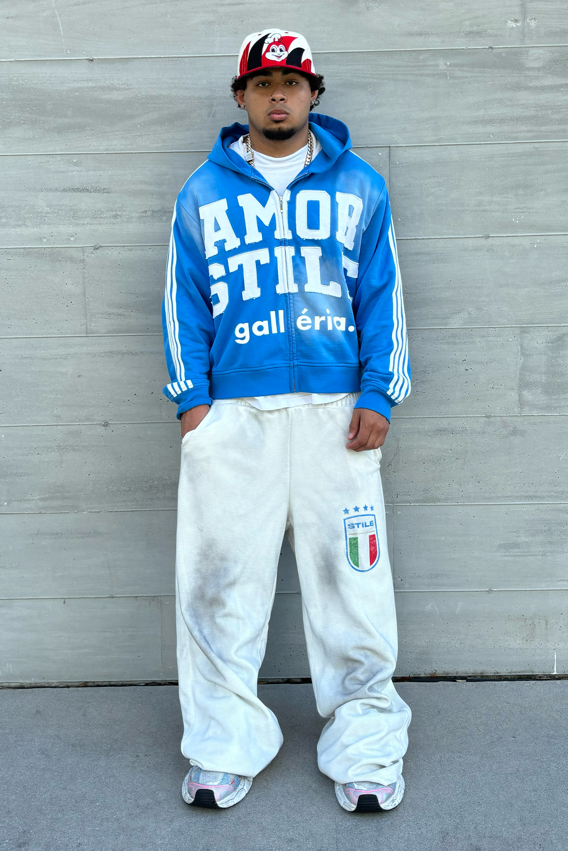 BLUE AMOR TRACK ZIP UP