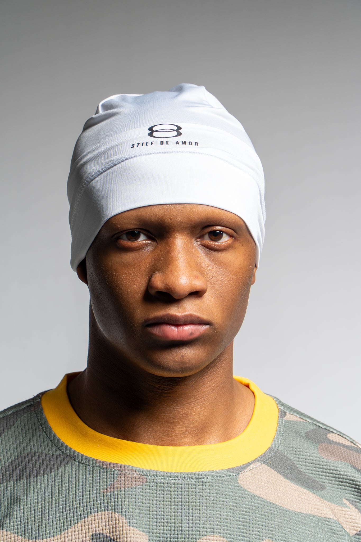 WHITE AMOR SKULL CAP