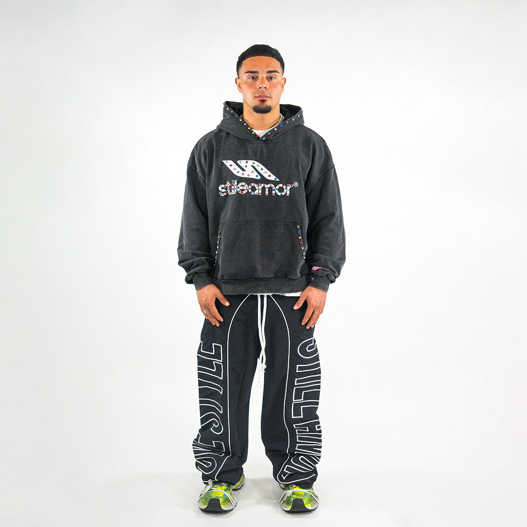 COLORÃTO RHINESTONE HOODIE