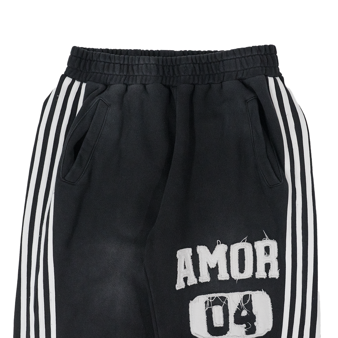 BLACK AMOR TRACK PANTS