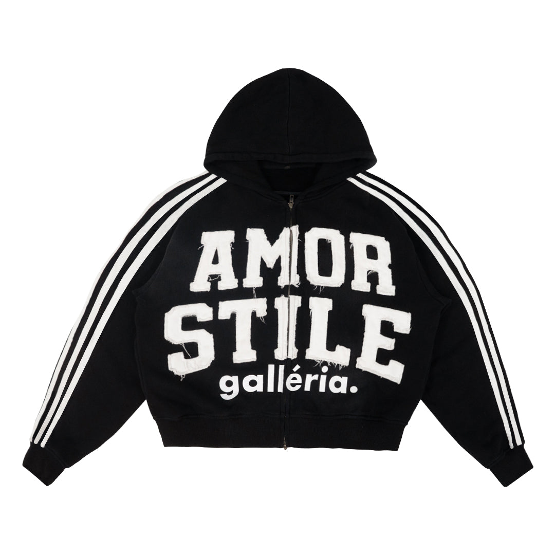 BLACK AMOR TRACK ZIP UP