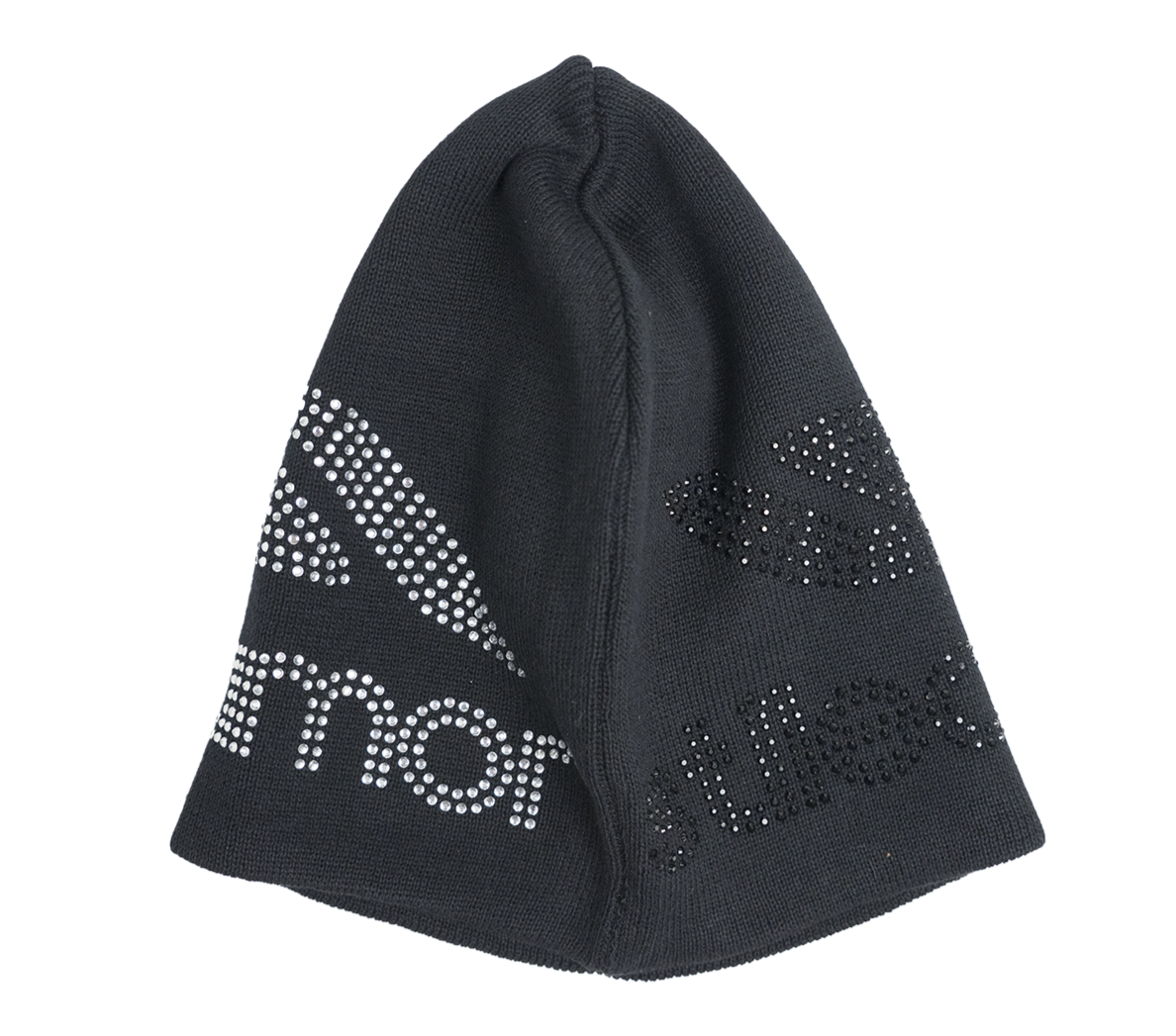 YING YANG RHINESTONE BEANIE